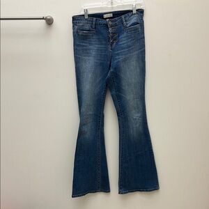 Sun & Shadow Blue Flare Wide Leg Jeans